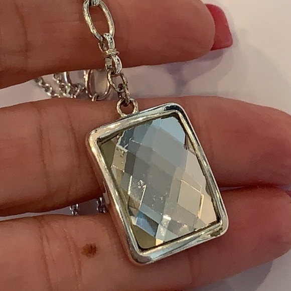 Avon large crystal pendant drop statement necklace - Picture 6 of 7